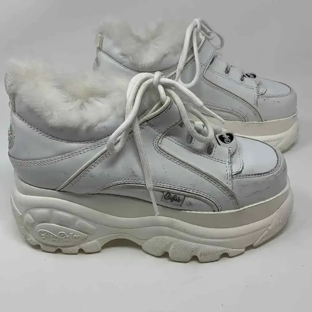 Junya Watanable Comme Des Garcons x Buffalo London Faux Fur Platform Sneakers